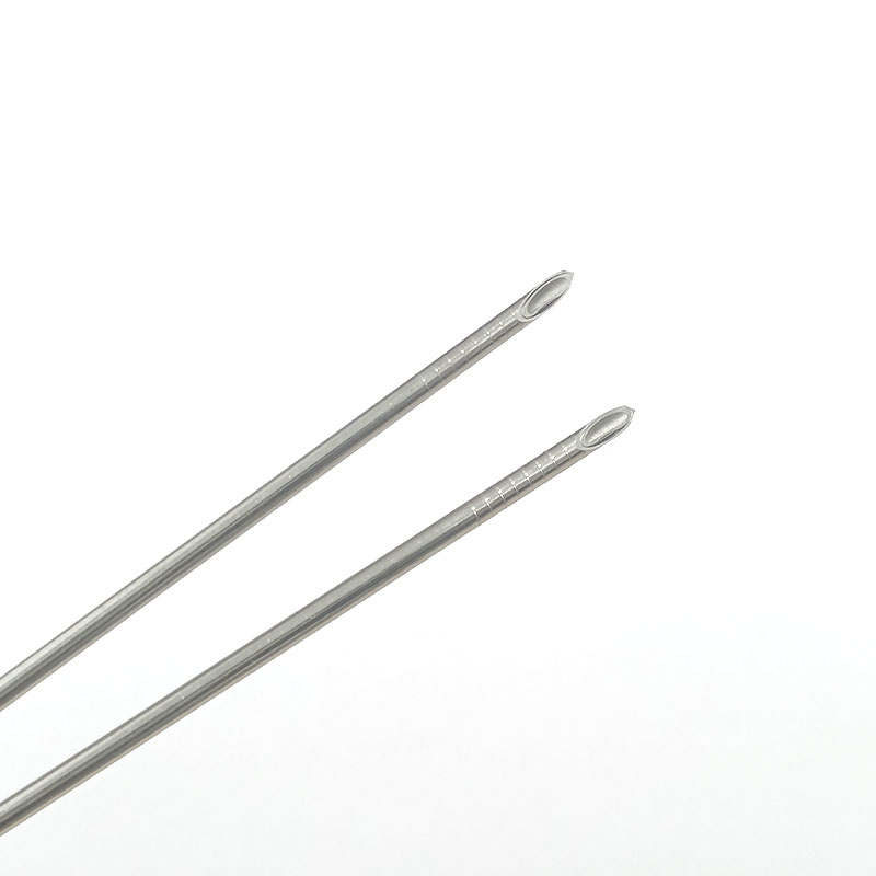 Custom medical stainless steel echogenic needles visible for ultrasound 