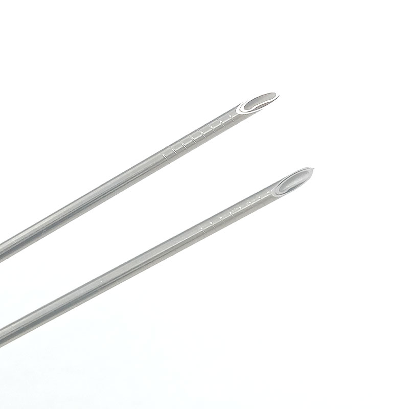 Custom medical stainless steel echogenic needles visible for ultrasound 