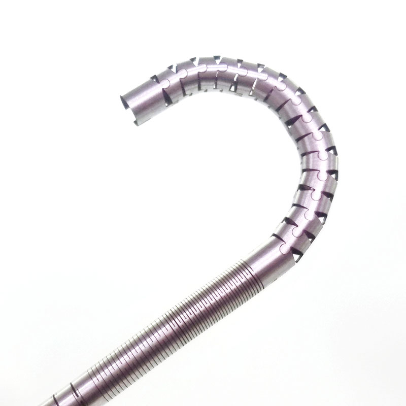 Medical grade stainless steel bidirectional four-way endoscopic snake bone tube