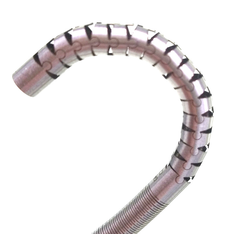 Medical grade stainless steel bidirectional four-way endoscopic snake bone tube