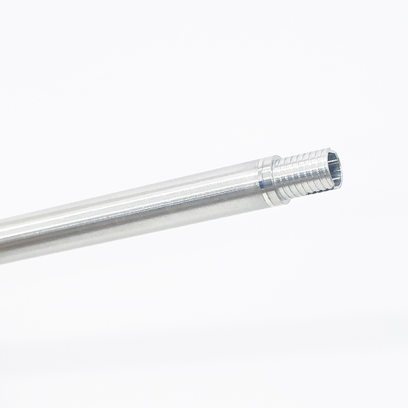 China factory OEM CNC stainless steel hollow thread bar shaft spare parts 