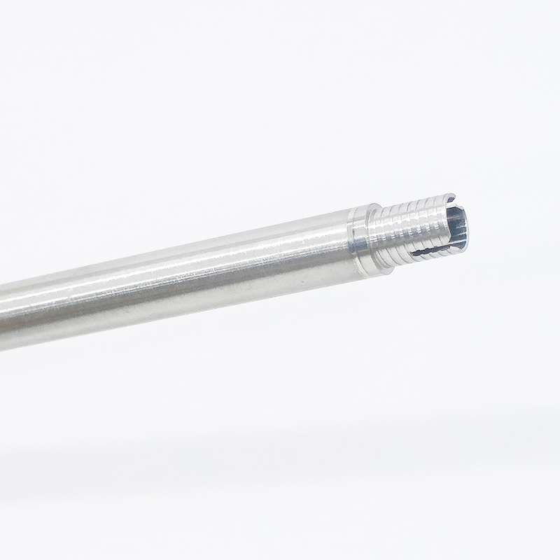 China factory OEM CNC stainless steel hollow thread bar shaft spare parts 