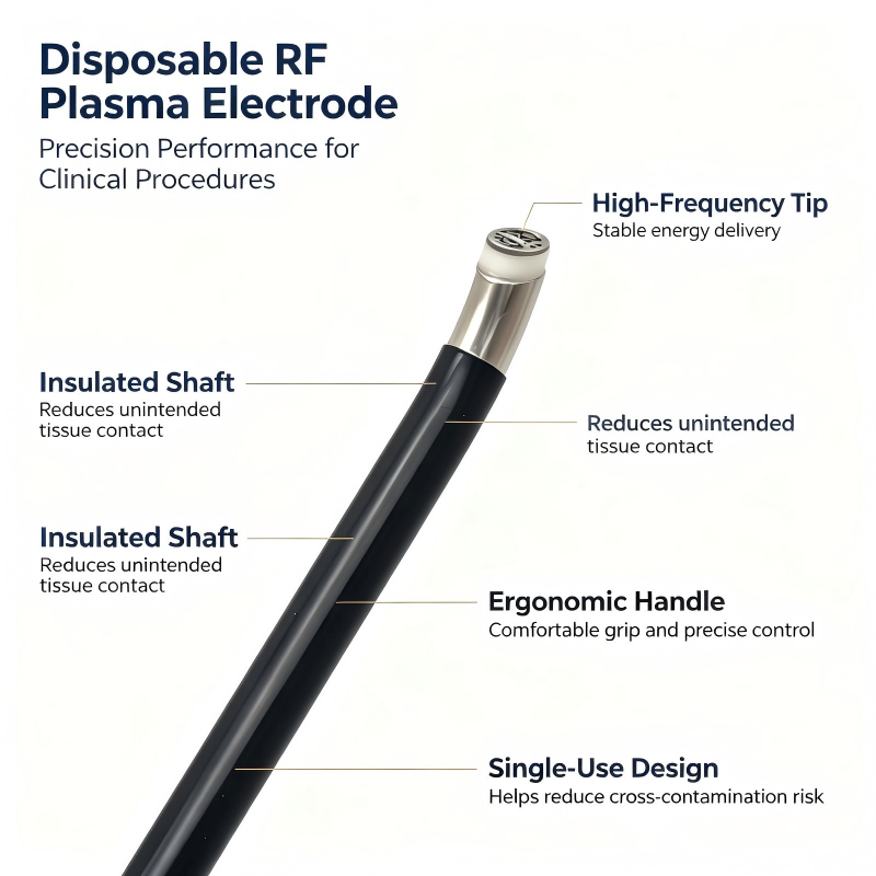 Single Use Surgical Disposable RF Plasma Electrode  With Custom Specification 